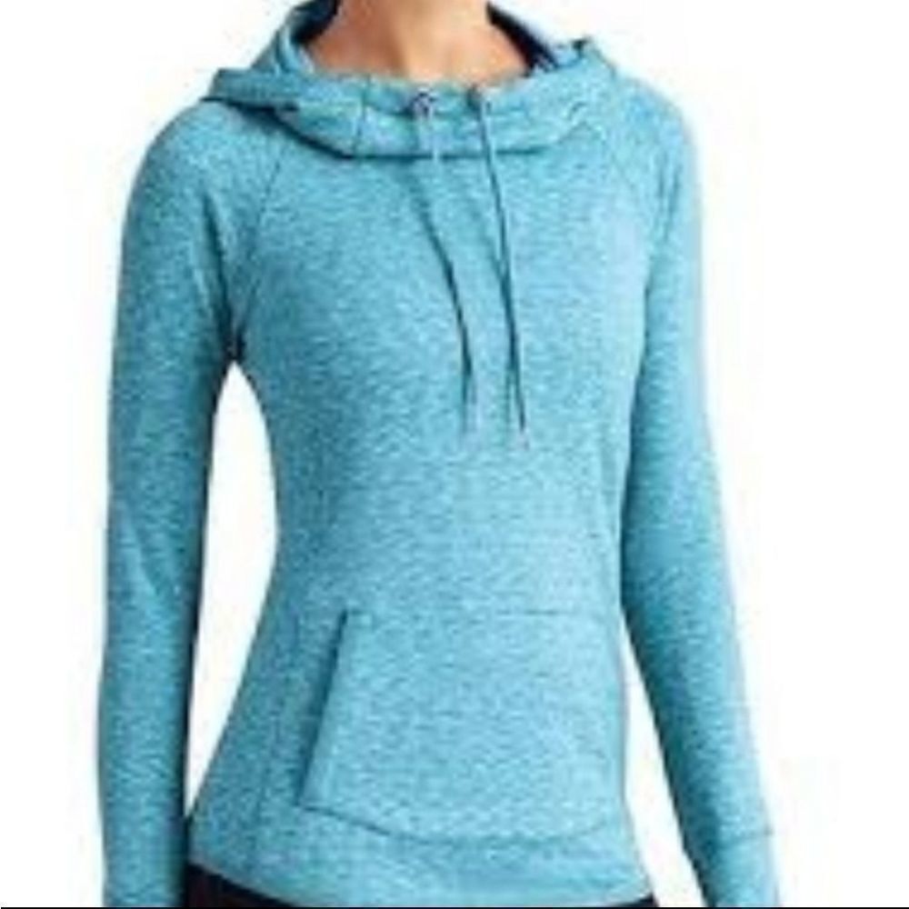 Athleta Tranquility Hoodie Top Ember Space Dye Small